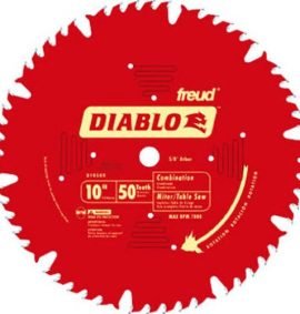 Freud Diablo 10-Inch 50-tooth ATB Combination Blade