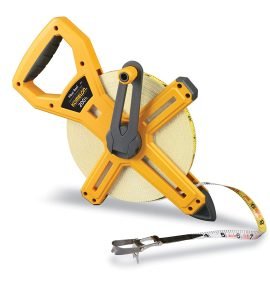 Open Reel Fiberglass Tape Measure, 200-Feet